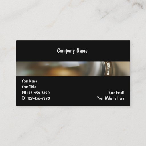 Customizable Photographer Business Cards