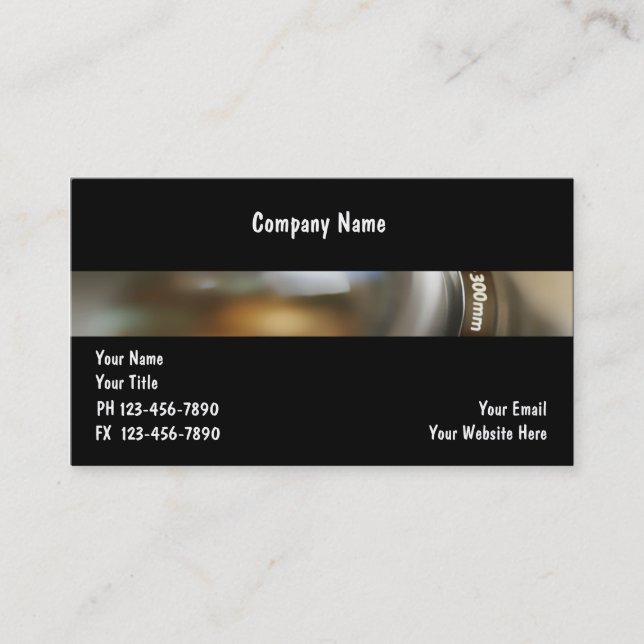 Photographer Business Cards (Front)