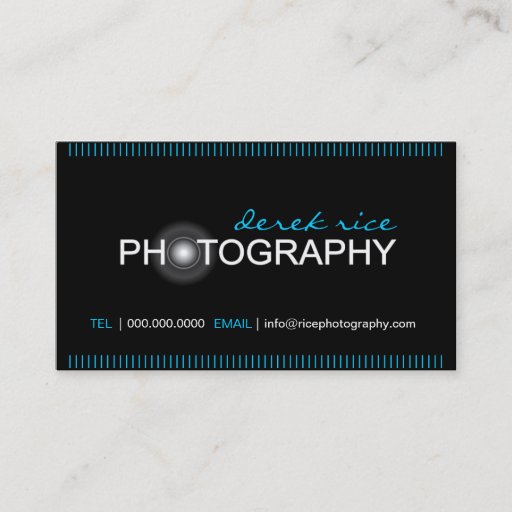 Customizable Photographer Business Cards
