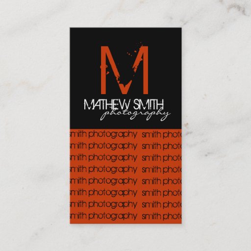 Customizable Photographer Business Cards