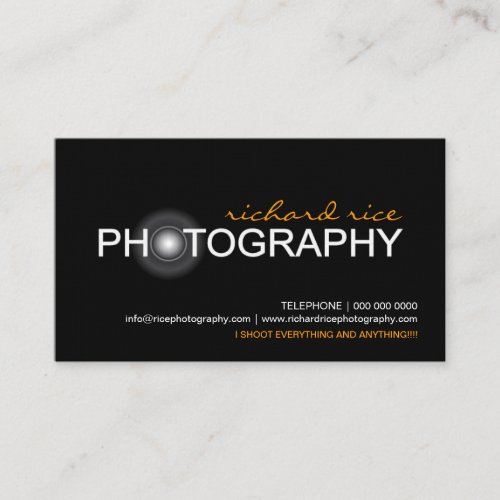 Photographer Business Cards