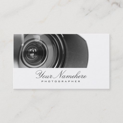 Customizable Photographer Business Cards
