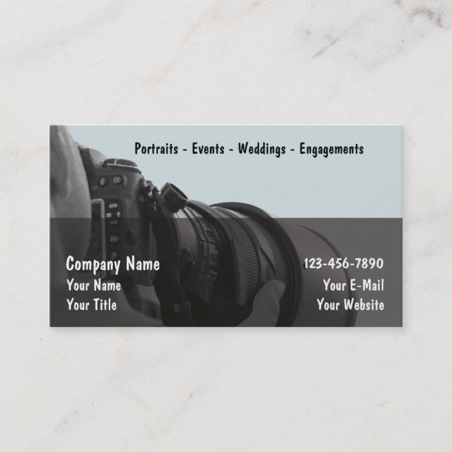 Photographer Business Cards (Front)