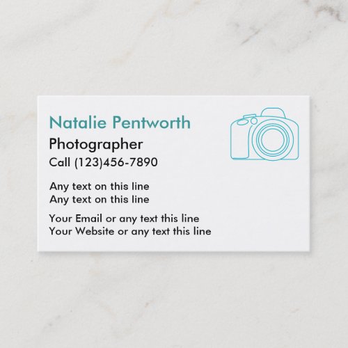 Photographer Business Cards