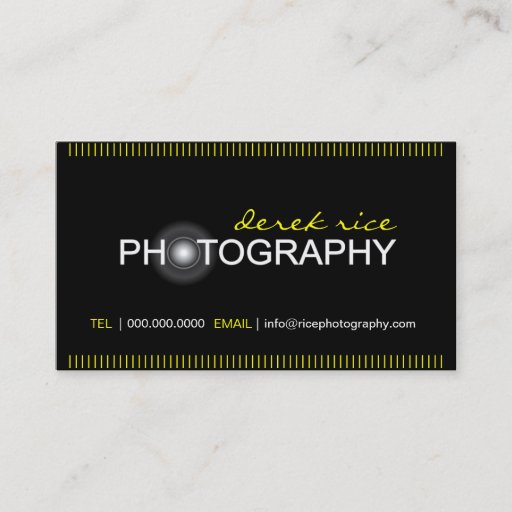 Customizable Photographer Business Cards