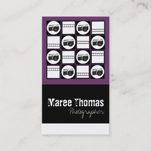 Customizable Photographer Business Cards