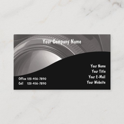 Customizable Photographer Business Cards