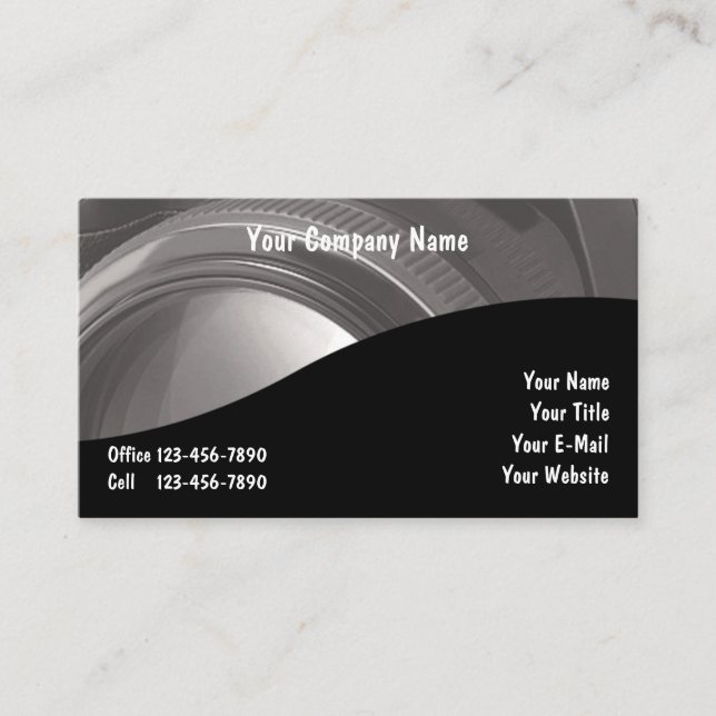 Photographer Business Cards (Front)