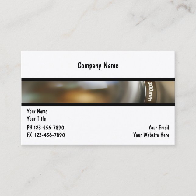 Photographer Business Cards (Front)