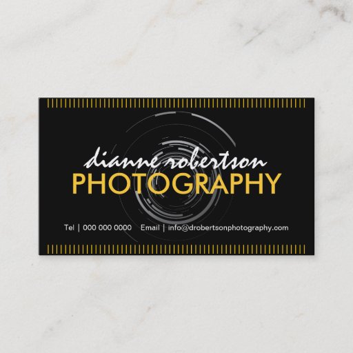 Customizable Photographer Business Cards