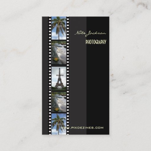 Customizable Photographer business cards photos template