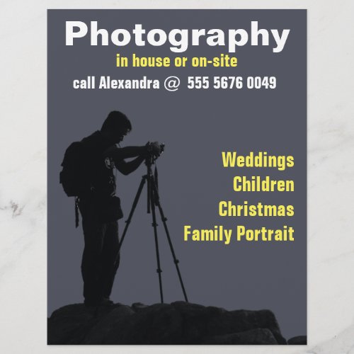 Photographer Business Photos Trustworthy Flyer