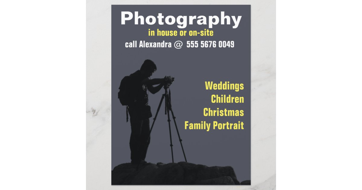 Photographer Business Photos Trustworthy Flyer Zazzle