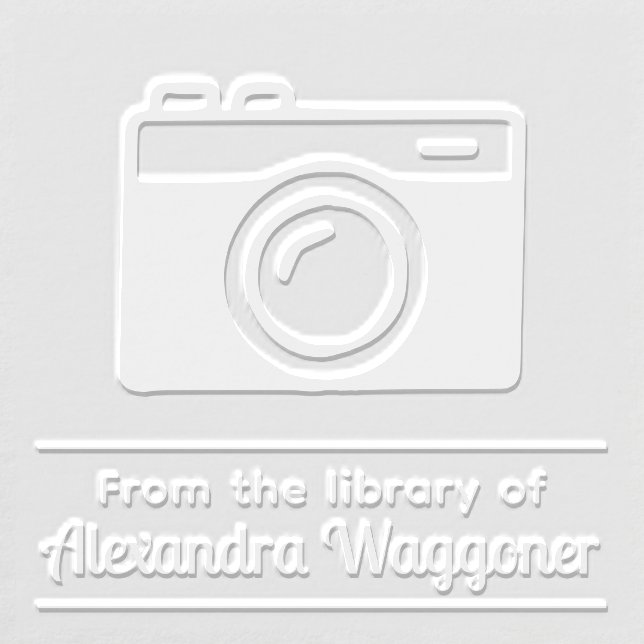 Photographer Camera #1 “from the Library of” Embosser (Design)