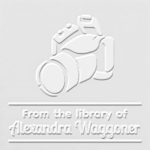 *Photographer Camera #3 “from the Library of” Name Embosser