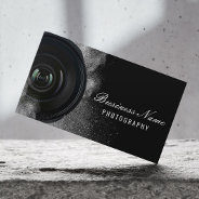 Photographer Camera Black & White Photography Business Card at Zazzle