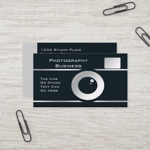 Customizable Photographer Camera Business Card