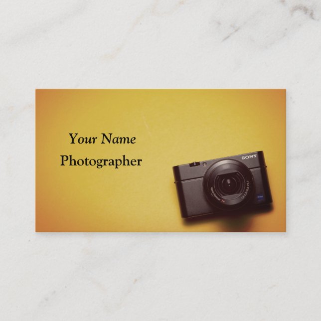 Photographer Camera Business Card (Front)