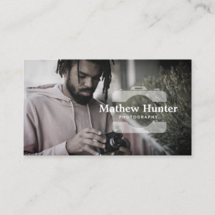 Photographer Camera Custom Photo Business Card