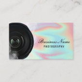 Photographer Camera Holographic Photography Business Card (Front)