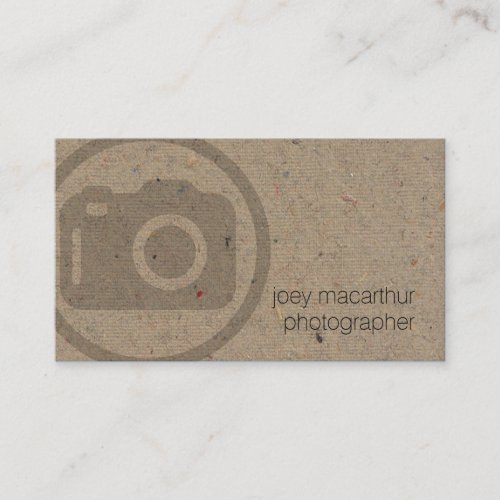 Photographer Camera Icon Film Photography Business Card