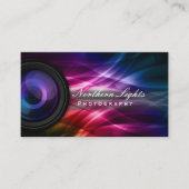 Photographer Camera Lens & Aurora Photography Business Card (Front)
