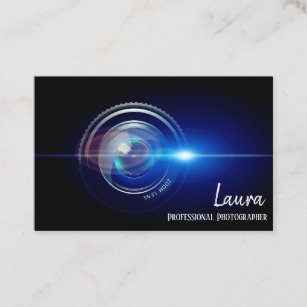 Photographer Camera Lens Business Card