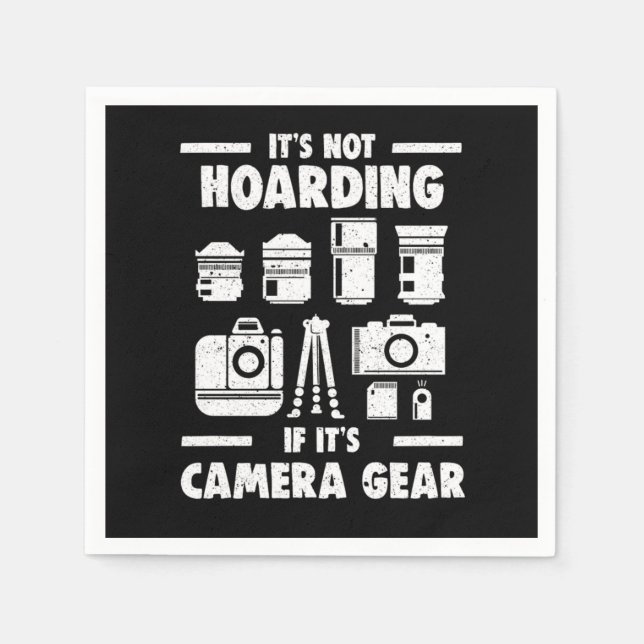 Photographer Camera Photography Napkins (Front)