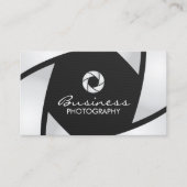 Photographer Camera Shutter Modern Photography Business Card (Front)