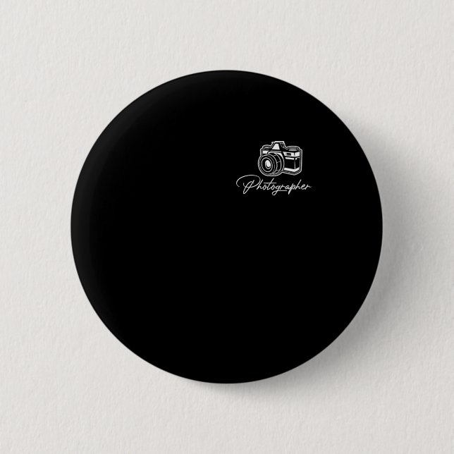 Photographer Cameraman Camera Photography Focus Gi Button (Front)