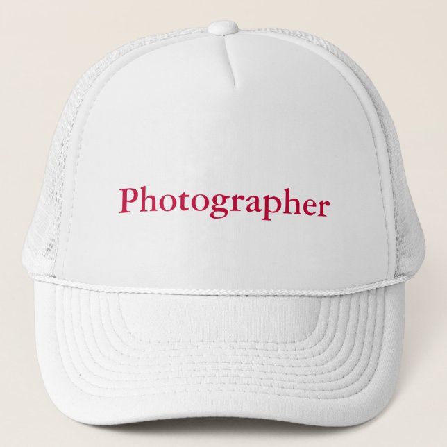 Photographer cap (Front)
