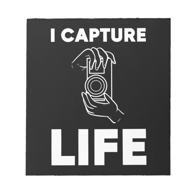 Photographer Capture Life Notepad (Front)