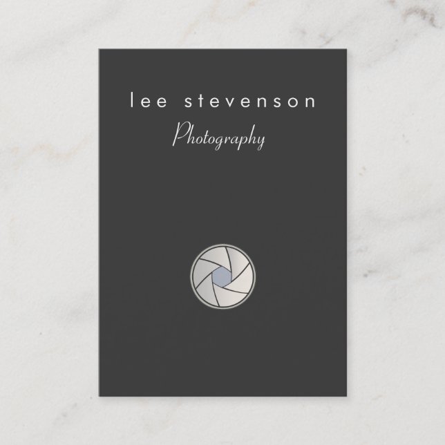 Photographer Chubby Business Card (Front)