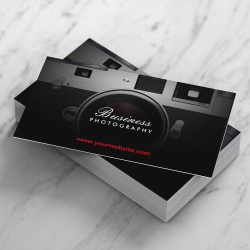 Photographer Classic Camera Modern Photography Business Card