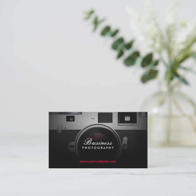 Photographer Classic Camera Modern Photography Business Card | Zazzle