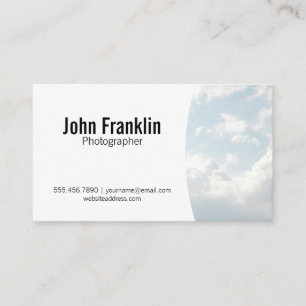Photographer Clouds Business Card