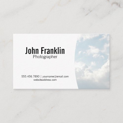 Photographer  Clouds Business Card
