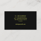 photographer colorful modern business card (Back)