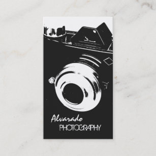 Photographer Creative Retro Black White Camera Business Card
