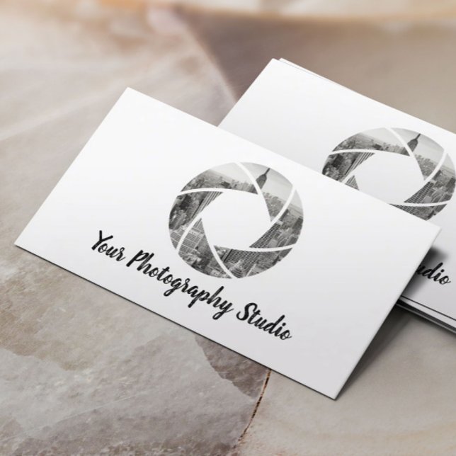 Photographer Custom Camera Photo Photography Business Card (Creator Uploaded)