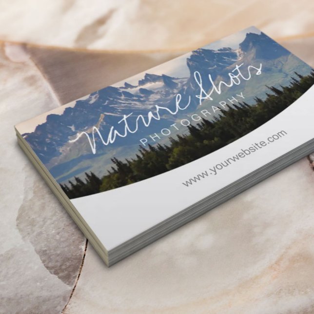 Photographer Custom Cover image Photography Business Card (Creator Uploaded)