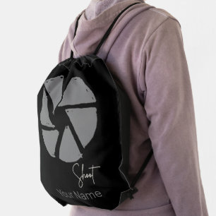 Photographer Design Vintage Aperture Retro Camera Drawstring Bag