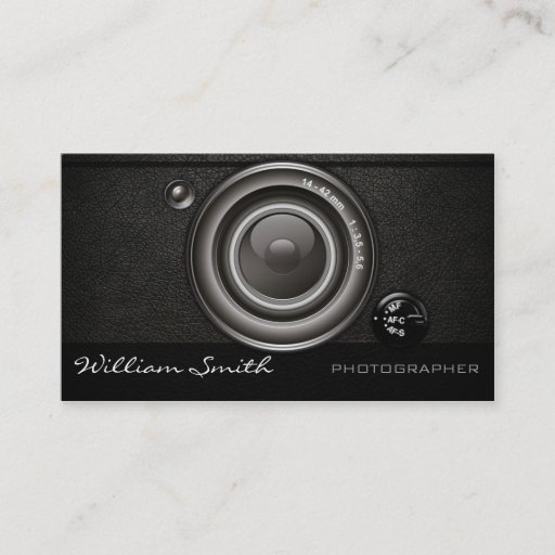 Customizable Photographer double bed business cards