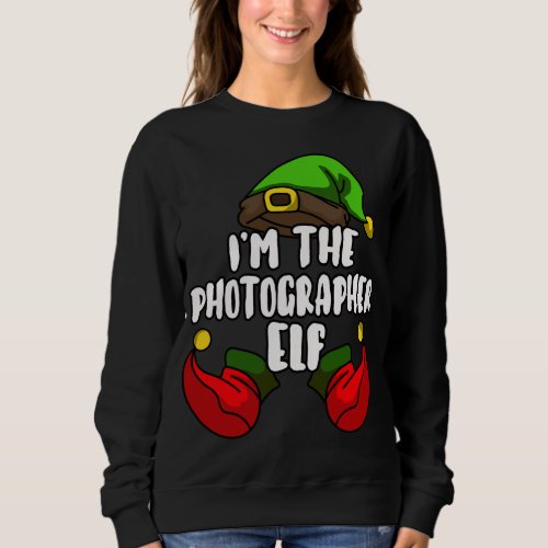 Photographer Elf Matching Family Group Christmas P Sweatshirt