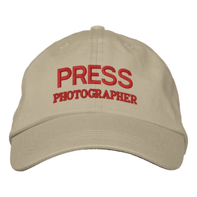 PHOTOGRAPHER EMBROIDERED BASEBALL HAT (Front)