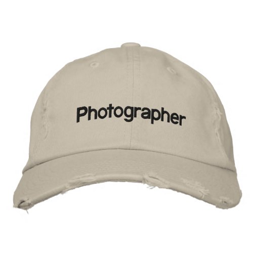 Photographer Embroidered Baseball Hat