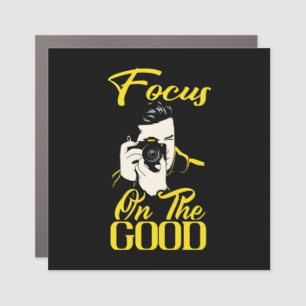 Photographer Focus On The Good Car Magnet