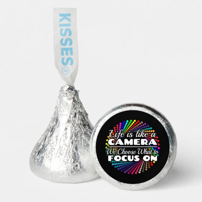 Photographer Focus Quote - Life Like a Camera Hershey®'s Kisses® (Front)