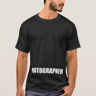 Photographer Front And Back Official Uniform Work T-Shirt