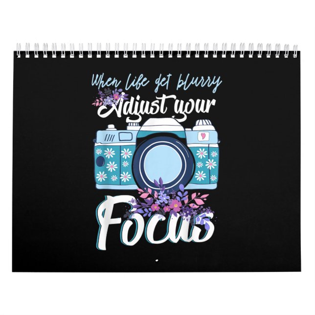 Photographer Gift - Camera Photography Calendar (Cover)